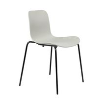 Contemporary chair / stackable / upholstered...