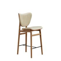 Contemporary bar chair / velvet / wood veneer...