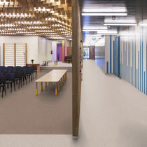 Vinyl flooring / indoor / tertiary / commercial