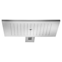 Wall-mounted shower head / square / rain