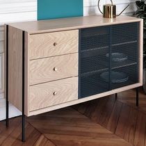 High sideboard / contemporary / oak / wood...
