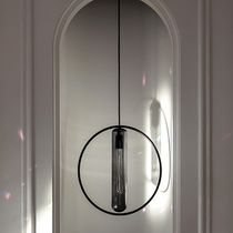 Pendant lamp / lacquered metal / blown glass...