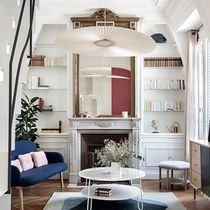 Pendant lamp / metal / Trevira CS® / PES