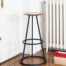 Contemporary bar stool / oak / lacquered...