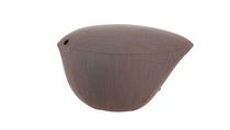 Original design pouf / fabric / red / gray