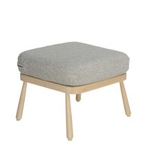 Traditional footrest / fabric / beech