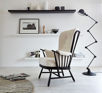 Traditional armchair / fabric / beech /...