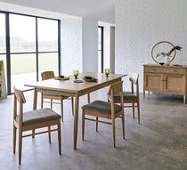 Contemporary dining chair / upholstered...
