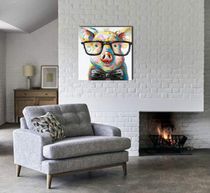 Contemporary armchair / fabric / oak / standard...