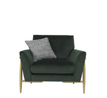 Contemporary armchair / fabric / oak / standard...