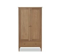 Contemporary wardrobe / oak / with swing...