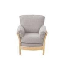 Traditional armchair / fabric / ash / standard...