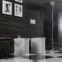 Free-standing toilet / back to wall / ceramic...