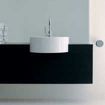 Semi-recessed washbasin / round / ceramic...