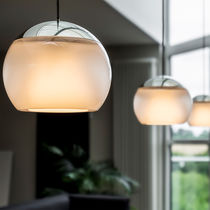 Pendant lamp / contemporary / metal / blown...
