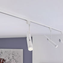 LED track light / round / aluminum / commercial
