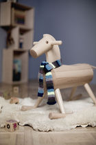 Wooden rocking horse