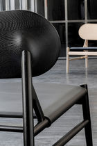 Contemporary fireside chair / fabric / wooden...