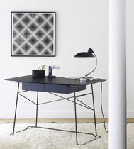Oak desk / walnut / MDF / metal