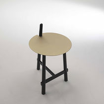 Contemporary side table / MDF / beech /...
