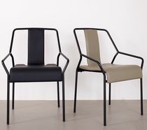 Contemporary chair / synthetic leather /...