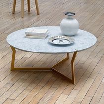 Contemporary coffee table / marble / lacquered...