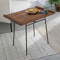Contemporary side table / walnut / ash /...