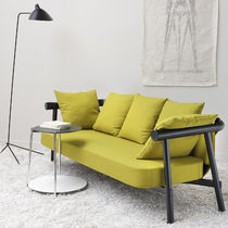 Contemporary side table / MDF / chromed...