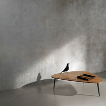 Contemporary coffee table / walnut / MDF...