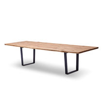 Contemporary table / solid wood / walnut...