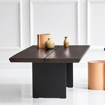 Contemporary coffee table / oak / walnut...