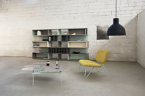 Contemporary coffee table / wooden / square