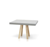 Contemporary side table / wooden / rectangular