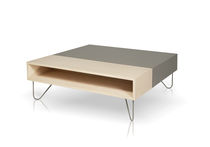 Contemporary coffee table / wooden / rectangular