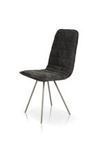 Contemporary chair / upholstered / fabric