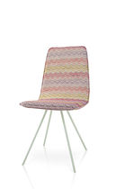 Contemporary chair / upholstered / fabric