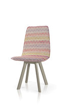 Contemporary chair / upholstered / fabric
