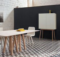 Contemporary chair / wooden