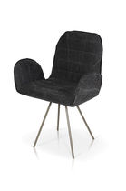 Contemporary chair / with armrests / upholstered...