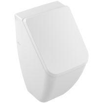 Wall-mounted urinal / porcelain / with cover