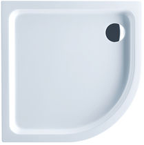 Corner shower base / recessed / acrylic