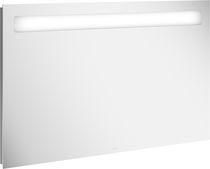 Wall-mounted bathroom mirror / LED-illuminated...