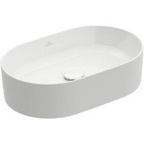 Countertop washbasin / oval / ceramic /...
