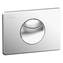 Double toilet flush button