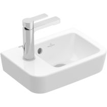 Wall-mounted washbasin / rectangular / ceramic...