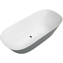 Free-standing bathtub / oval / quartz /...
