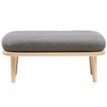 Traditional ottoman / fabric / ash / with...