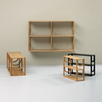 Wall-mounted shelf / contemporary / oak...