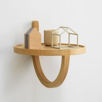 Wall-mounted shelf / contemporary / oak...