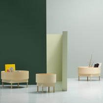 Contemporary coffee table / ash / ash base...
